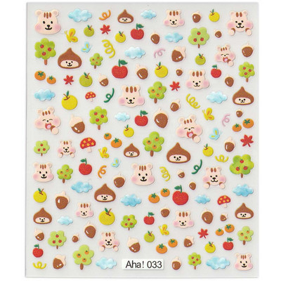 42 modell matrica körömmatrica 3D tapadó tapasz, mosoly/állat/virág körömdíszítések manikűr matrica húsvéti dizájn matrica