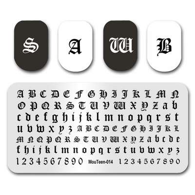 Hot Nail Art Stamping MouTeen020 Girl Line Art Sex Nail Stamping Plates Manikīra komplekts nagu štancēšanai