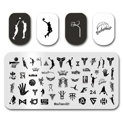 Hot Nail Art Stamping MouTeen020 Girl Line Art Sex Nail Stamping Plates Manikīra komplekts nagu štancēšanai