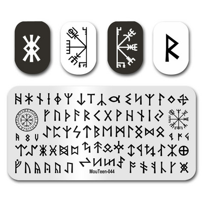 Hot Nail Art Stamping MouTeen020 Girl Line Art Sex Nail Stamping Plates Manikīra komplekts nagu štancēšanai