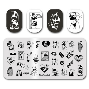 Nail Stamping MouTeen139 Leonardo da Vinci Nail Art Plates Stamp King Σετ μανικιούρ για στάμπα νυχιών