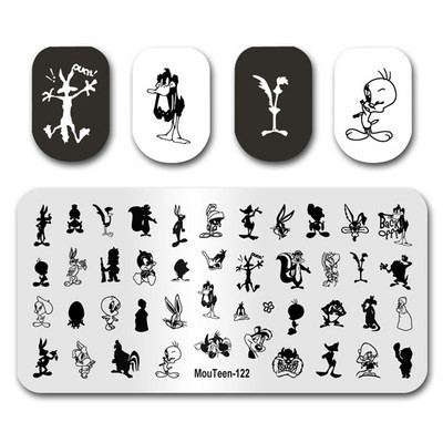 Küünte tembeldamine MouTeen139 Leonardo da Vinci Nail Art Plaadid Stamp King maniküüri komplekt küünte tembeldamiseks