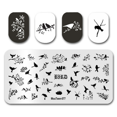 Küünte tembeldamine MouTeen139 Leonardo da Vinci Nail Art Plaadid Stamp King maniküüri komplekt küünte tembeldamiseks