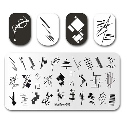 Küünte tembeldamine MouTeen139 Leonardo da Vinci Nail Art Plaadid Stamp King maniküüri komplekt küünte tembeldamiseks