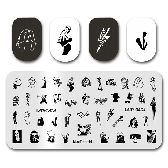 Nail Stamping MouTeen139 Leonardo da Vinci Nail Art Plates Stamp King Σετ μανικιούρ για στάμπα νυχιών