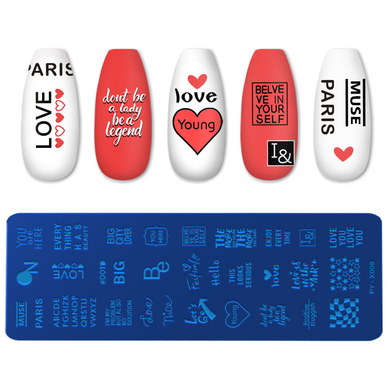 PICT YOU körömbélyegző lemezek betűminták rozsdamentes acél szerszámok körömdíszítés bélyegtervezés bélyegzősablon barkács sablonok
