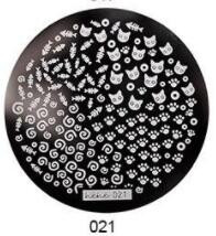 1db HeHe sorozat (001-028) Nail Art bélyegzősablon képlemezek 5,5 cm-es manikűr körömbélyegző bélyegző lemezek barkácsolt körömdizájnokhoz