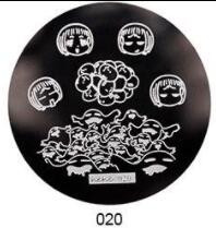 1db HeHe sorozat (001-028) Nail Art bélyegzősablon képlemezek 5,5 cm-es manikűr körömbélyegző bélyegző lemezek barkácsolt körömdizájnokhoz