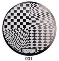 1db HeHe sorozat (001-028) Nail Art bélyegzősablon képlemezek 5,5 cm-es manikűr körömbélyegző bélyegző lemezek barkácsolt körömdizájnokhoz