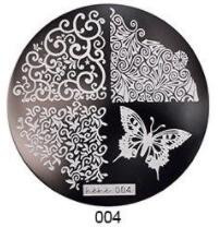 1db HeHe sorozat (001-028) Nail Art bélyegzősablon képlemezek 5,5 cm-es manikűr körömbélyegző bélyegző lemezek barkácsolt körömdizájnokhoz