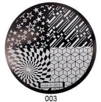 1db HeHe sorozat (001-028) Nail Art bélyegzősablon képlemezek 5,5 cm-es manikűr körömbélyegző bélyegző lemezek barkácsolt körömdizájnokhoz