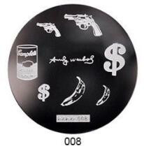 1db HeHe sorozat (001-028) Nail Art bélyegzősablon képlemezek 5,5 cm-es manikűr körömbélyegző bélyegző lemezek barkácsolt körömdizájnokhoz