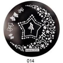 1db HeHe sorozat (001-028) Nail Art bélyegzősablon képlemezek 5,5 cm-es manikűr körömbélyegző bélyegző lemezek barkácsolt körömdizájnokhoz