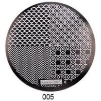 1db HeHe sorozat (001-028) Nail Art bélyegzősablon képlemezek 5,5 cm-es manikűr körömbélyegző bélyegző lemezek barkácsolt körömdizájnokhoz