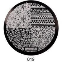 1db HeHe sorozat (001-028) Nail Art bélyegzősablon képlemezek 5,5 cm-es manikűr körömbélyegző bélyegző lemezek barkácsolt körömdizájnokhoz