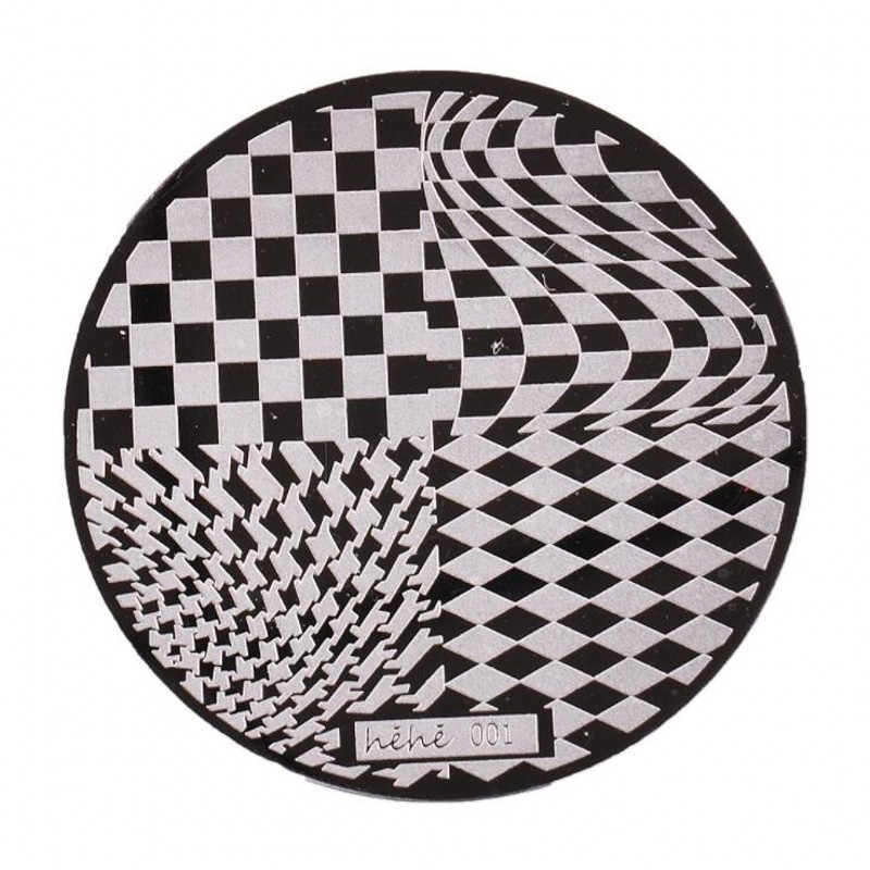 1db HeHe sorozat (001-028) Nail Art bélyegzősablon képlemezek 5,5 cm-es manikűr körömbélyegző bélyegző lemezek barkácsolt körömdizájnokhoz