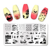 PICT YOU Πλάκες για σφράγιση νυχιών Nature Nail Art Εικόνες πλάκα εικόνας Σχέδιο φύλλων Στένσιλ Εργαλεία σφραγίδας νυχιών από ανοξείδωτο ατσάλι