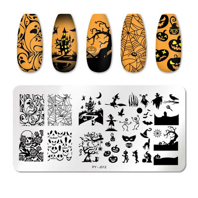 PICT YOU Πλάκες για σφράγιση νυχιών Nature Nail Art Εικόνες πλάκα εικόνας Σχέδιο φύλλων Στένσιλ Εργαλεία σφραγίδας νυχιών από ανοξείδωτο ατσάλι