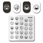 Hot πιο πρόσφατη σφραγίδα νυχιών MTS004 Σετ μανικιούρ για στάμπα νυχιών με χαμογελαστό πρόσωπο