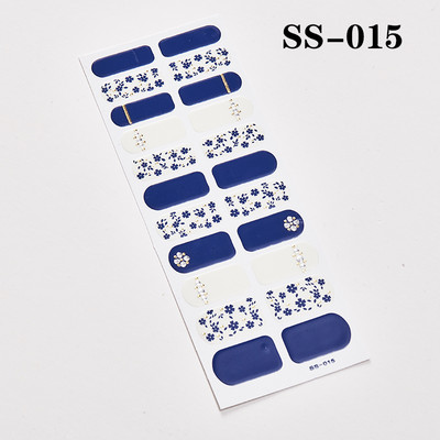 22 Tips/Sheet Snowflake Χριστουγεννιάτικα αυτοκόλλητα νυχιών Glitter σχέδιο μόδας βερνίκι νυχιών Αυτοκόλλητο ντεκόρ περιτυλίγματος αξεσουάρ για τέχνη νυχιών