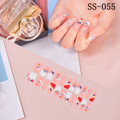 22 Tips/Sheet Snowflake Χριστουγεννιάτικα αυτοκόλλητα νυχιών Glitter σχέδιο μόδας βερνίκι νυχιών Αυτοκόλλητο ντεκόρ περιτυλίγματος αξεσουάρ για τέχνη νυχιών