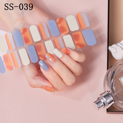 22 Tips/Sheet Snowflake Χριστουγεννιάτικα αυτοκόλλητα νυχιών Glitter σχέδιο μόδας βερνίκι νυχιών Αυτοκόλλητο ντεκόρ περιτυλίγματος αξεσουάρ για τέχνη νυχιών