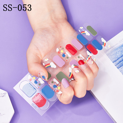 22 Tips/Sheet Snowflake Χριστουγεννιάτικα αυτοκόλλητα νυχιών Glitter σχέδιο μόδας βερνίκι νυχιών Αυτοκόλλητο ντεκόρ περιτυλίγματος αξεσουάρ για τέχνη νυχιών