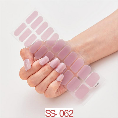 22 Tips/Sheet Snowflake Χριστουγεννιάτικα αυτοκόλλητα νυχιών Glitter σχέδιο μόδας βερνίκι νυχιών Αυτοκόλλητο ντεκόρ περιτυλίγματος αξεσουάρ για τέχνη νυχιών