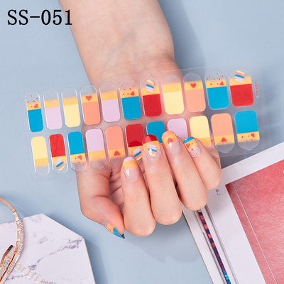 22 Tips/Sheet Snowflake Χριστουγεννιάτικα αυτοκόλλητα νυχιών Glitter σχέδιο μόδας βερνίκι νυχιών Αυτοκόλλητο ντεκόρ περιτυλίγματος αξεσουάρ για τέχνη νυχιών