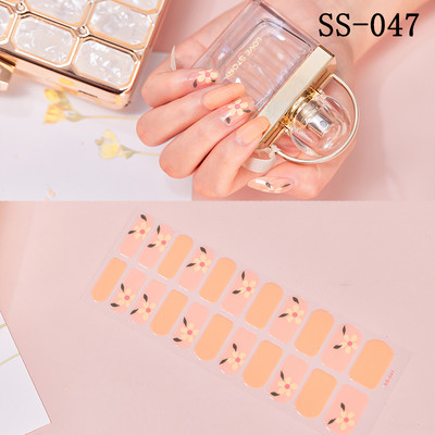 22 Tips/Sheet Snowflake Χριστουγεννιάτικα αυτοκόλλητα νυχιών Glitter σχέδιο μόδας βερνίκι νυχιών Αυτοκόλλητο ντεκόρ περιτυλίγματος αξεσουάρ για τέχνη νυχιών