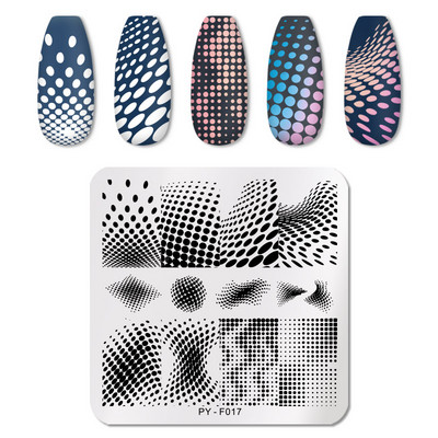 PICT You Nail Stamping Plates Γαλλική συμβουλή Εικόνες Πρότυπο σφράγισης νυχιών από ανοξείδωτο ατσάλι Εργαλεία στένσιλ για το σχεδιασμό νυχιών