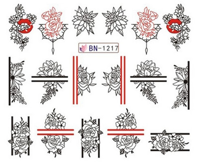 Αυτοκόλλητο Nail Art Αυτοκόλλητα Νερού Αυτοκόλλητα Μουσική Νότα Γραμμή Νύχια Αυτοκόλλητα Σχεδίαση slider Διακόσμηση Αξεσουάρ Μανικιούρ Αλουμινόχαρτο Περιτυλίγματα Pegatinas