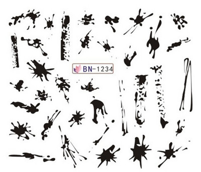 Αυτοκόλλητο Nail Art Αυτοκόλλητα Νερού Αυτοκόλλητα Μουσική Νότα Γραμμή Νύχια Αυτοκόλλητα Σχεδίαση slider Διακόσμηση Αξεσουάρ Μανικιούρ Αλουμινόχαρτο Περιτυλίγματα Pegatinas