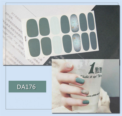 Lamemoria 1 τμχ Beauty DIY Nail Patch Αυτοκόλλητα Νυχτικά Σχέδια Νυχτερινής Κλίσης Αυτοκόλλητα Βερνίκι νυχιών Moon Αδιάβροχες λωρίδες νυχιών