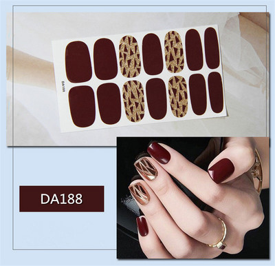 Lamemoria 1 τμχ Beauty DIY Nail Patch Αυτοκόλλητα Νυχτικά Σχέδια Νυχτερινής Κλίσης Αυτοκόλλητα Βερνίκι νυχιών Moon Αδιάβροχες λωρίδες νυχιών