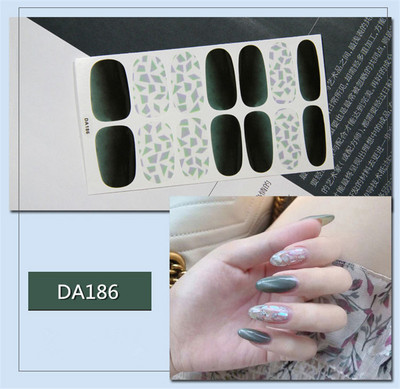 Lamemoria 1 τμχ Beauty DIY Nail Patch Αυτοκόλλητα Νυχτικά Σχέδια Νυχτερινής Κλίσης Αυτοκόλλητα Βερνίκι νυχιών Moon Αδιάβροχες λωρίδες νυχιών