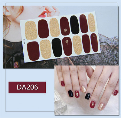 Lamemoria 1 τμχ Beauty DIY Nail Patch Αυτοκόλλητα Νυχτικά Σχέδια Νυχτερινής Κλίσης Αυτοκόλλητα Βερνίκι νυχιών Moon Αδιάβροχες λωρίδες νυχιών