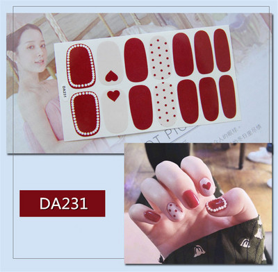 Lamemoria 1 τμχ Beauty DIY Nail Patch Αυτοκόλλητα Νυχτικά Σχέδια Νυχτερινής Κλίσης Αυτοκόλλητα Βερνίκι νυχιών Moon Αδιάβροχες λωρίδες νυχιών