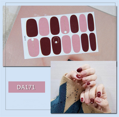 Lamemoria 1 τμχ Beauty DIY Nail Patch Αυτοκόλλητα Νυχτικά Σχέδια Νυχτερινής Κλίσης Αυτοκόλλητα Βερνίκι νυχιών Moon Αδιάβροχες λωρίδες νυχιών