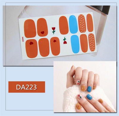 Lamemoria 1 τμχ Beauty DIY Nail Patch Αυτοκόλλητα Νυχτικά Σχέδια Νυχτερινής Κλίσης Αυτοκόλλητα Βερνίκι νυχιών Moon Αδιάβροχες λωρίδες νυχιών