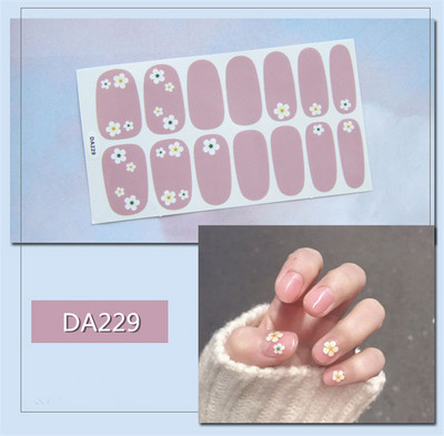 Lamemoria 1 τμχ Beauty DIY Nail Patch Αυτοκόλλητα Νυχτικά Σχέδια Νυχτερινής Κλίσης Αυτοκόλλητα Βερνίκι νυχιών Moon Αδιάβροχες λωρίδες νυχιών
