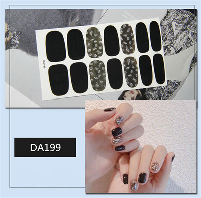 Lamemoria 1 τμχ Beauty DIY Nail Patch Αυτοκόλλητα Νυχτικά Σχέδια Νυχτερινής Κλίσης Αυτοκόλλητα Βερνίκι νυχιών Moon Αδιάβροχες λωρίδες νυχιών