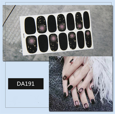 Lamemoria 1 τμχ Beauty DIY Nail Patch Αυτοκόλλητα Νυχτικά Σχέδια Νυχτερινής Κλίσης Αυτοκόλλητα Βερνίκι νυχιών Moon Αδιάβροχες λωρίδες νυχιών