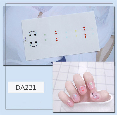 Lamemoria 1 τμχ Beauty DIY Nail Patch Αυτοκόλλητα Νυχτικά Σχέδια Νυχτερινής Κλίσης Αυτοκόλλητα Βερνίκι νυχιών Moon Αδιάβροχες λωρίδες νυχιών