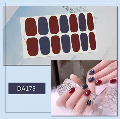 Lamemoria 1 τμχ Beauty DIY Nail Patch Αυτοκόλλητα Νυχτικά Σχέδια Νυχτερινής Κλίσης Αυτοκόλλητα Βερνίκι νυχιών Moon Αδιάβροχες λωρίδες νυχιών