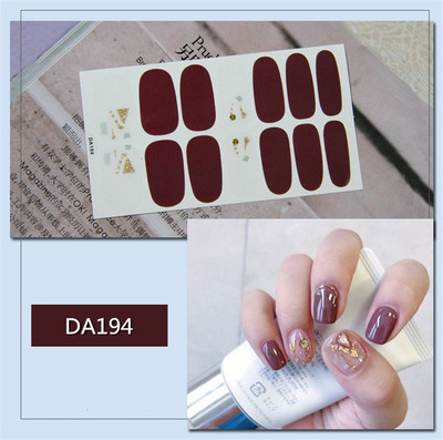 Lamemoria 1 τμχ Beauty DIY Nail Patch Αυτοκόλλητα Νυχτικά Σχέδια Νυχτερινής Κλίσης Αυτοκόλλητα Βερνίκι νυχιών Moon Αδιάβροχες λωρίδες νυχιών