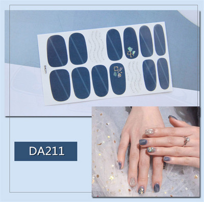 Lamemoria 1 τμχ Beauty DIY Nail Patch Αυτοκόλλητα Νυχτικά Σχέδια Νυχτερινής Κλίσης Αυτοκόλλητα Βερνίκι νυχιών Moon Αδιάβροχες λωρίδες νυχιών