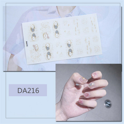 Lamemoria 1 τμχ Beauty DIY Nail Patch Αυτοκόλλητα Νυχτικά Σχέδια Νυχτερινής Κλίσης Αυτοκόλλητα Βερνίκι νυχιών Moon Αδιάβροχες λωρίδες νυχιών