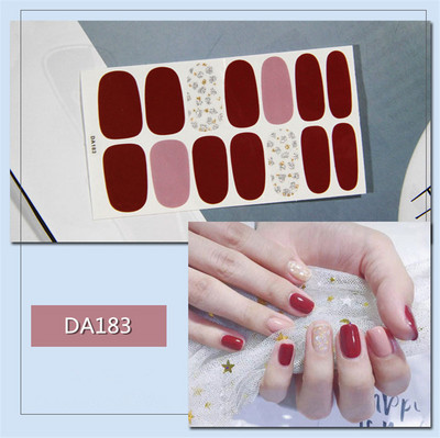 Lamemoria 1 τμχ Beauty DIY Nail Patch Αυτοκόλλητα Νυχτικά Σχέδια Νυχτερινής Κλίσης Αυτοκόλλητα Βερνίκι νυχιών Moon Αδιάβροχες λωρίδες νυχιών