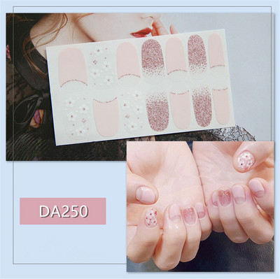 Lamemoria 1 τμχ Beauty DIY Nail Patch Αυτοκόλλητα Νυχτικά Σχέδια Νυχτερινής Κλίσης Αυτοκόλλητα Βερνίκι νυχιών Moon Αδιάβροχες λωρίδες νυχιών